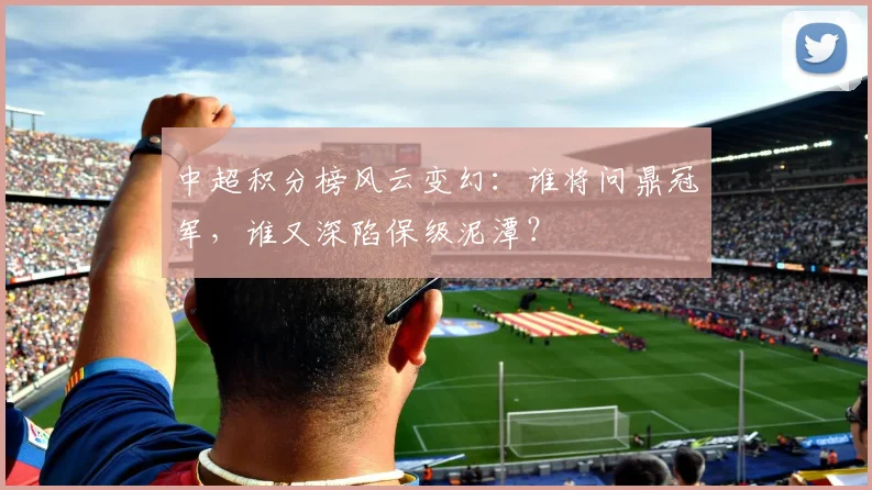 中超积分榜风云变幻：谁将问鼎冠军，谁又深陷保级泥潭？